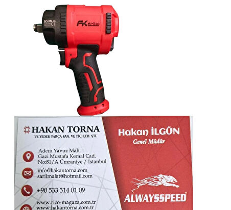 1/2 650Nm Mini Havalı Somun Sökme Sıkma Tabancası