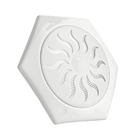 Titiz TP-176 6 Köşe Baca Kapağı Duvar Menfezi - 190x165x40 mm - Plastik