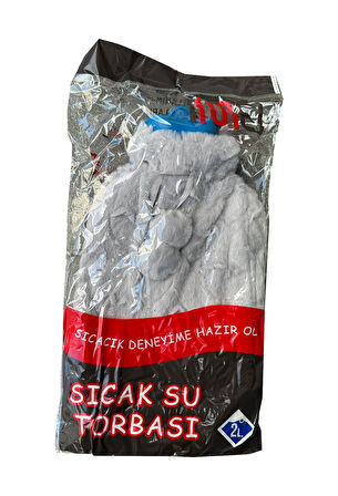 İma Peluş 2 Litre Sıcak Su Torbası - Gri - 1 Adet