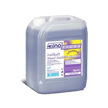 Deniz Klino Flora Lavanta Yüzey Temizleyici Yer Temizlik Sıvısı - 5 Kg. - Bidon