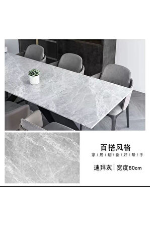 Mermer Desenli Mutfak Tezgah Üstü Fayans Kaplama Yapışkanlı Folyo 5 Metre