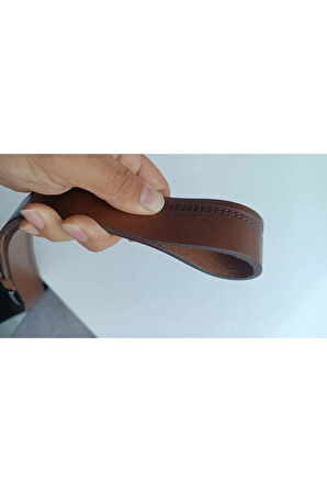 HAKİKİ DERİ ERKEK KOT PANTOLON VE SPOR PANTOLON KEMERİ