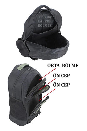 Ortopedik Dağcı Sırt Çantası 35-40 Litre Su Geçirmez Kumaş