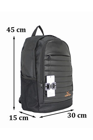 Basic Sırt Çantası 15,6 Inç Laptop Gözlü Suya Dayanıklı Kumaş
