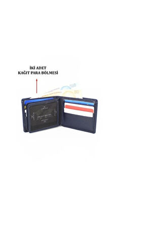 Hakiki Deri Erkek Cüzdan Ve Kartvizitlik Ve Kimlik Gözlü