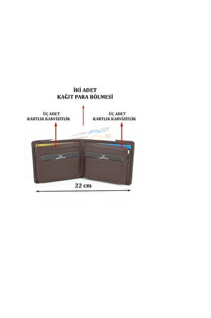 Hakiki Deri Genç Erkek Cüzdan Ve Kartvizitlik Ve Kimlik Gözlü
