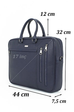 Erkek/kadın El Çantası 17,3''laptop Bölmeli Askılı Mat Destekli Sugeçirmez Dış Yüzey
