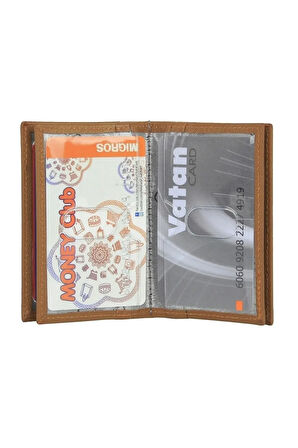 Küçük Deri Erkek Cüzdan&kartvizitlik Ehliyet Ve Kimlik Bölmeli Kartlık