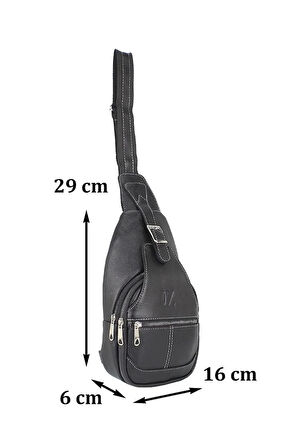 Çift Yönlü Göğüs Ve Sırt Çantası Şık Tasarım