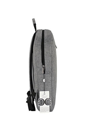 Keten Kumaş Ince Laptop Sırt Çantası 15,6'' Suya Dayanıklı Yüzey Darbe Emici Koruma