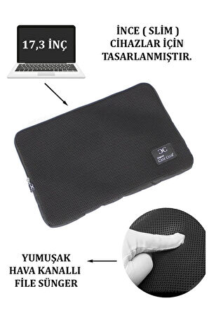 17,3'' Inç File Slim Macbook Ve Laptop Süngerkılıf