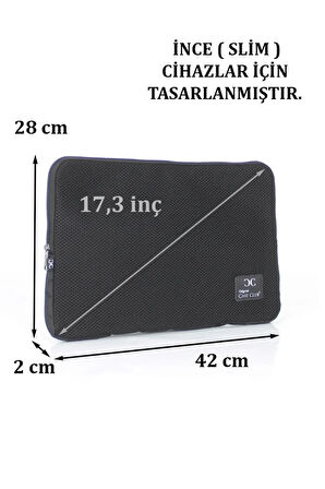 17,3'' Inç File Slim Macbook Ve Laptop Süngerkılıf