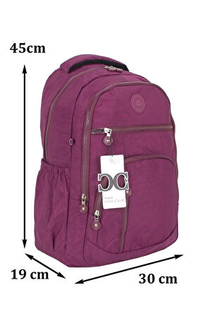 Kırinkıl Su Geçirmez Kumaş Büyük Boy Unisex Okul Sırt Ve Seyahat Çantası