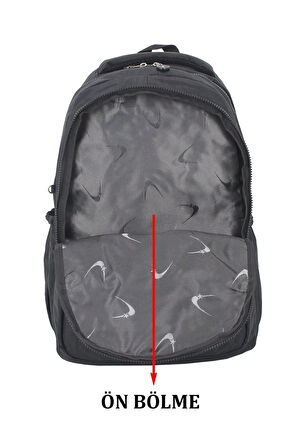 Kırinkıl Su Geçirmez Kumaş Büyük Boy Unisex Okul Sırt Ve Seyahat Çantası