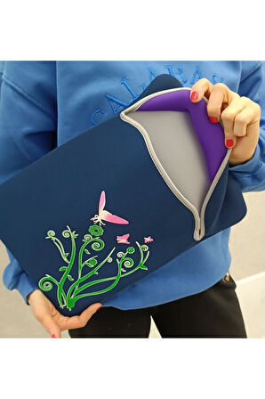 Suya Dayanıklı Neopren Notebook Tablet Ipad Macbook Pro Air Laci Laptop Kılıfı Çantası 13" Inç 15-