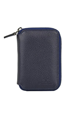 Hakiki Deri Fermuarlı Erkek Kartlık Şeffaf Ehliyet Ve Kimlik Bölmeli Banknot Bölmeli