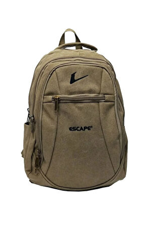 Kanvas Kumaş Laptop Sırt Çantası 15,6 Inç Darbe Dayanıklı Yüzey Su Geçirmez Materyal