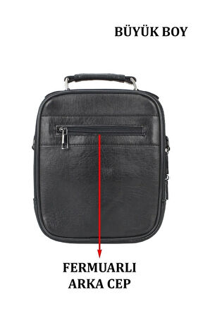 Büyük Boy Metal Kasalı Erkek El Ve Omuz Çantası