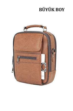 Büyük Boy Metal Kasalı Erkek El Ve Omuz Çantası