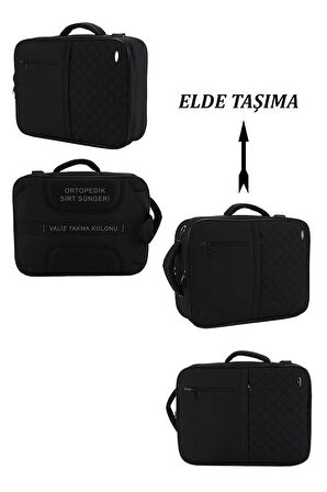 case clubSiyah 15.6 inç Notebook-Leptop Sırt ve Omuz Çantası USB Çıkışlı Su Darbeye Dayanıklı Yüzey