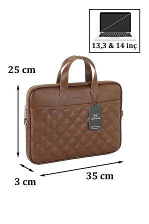 Macbook-Notebook Air Pro 13.3" & 14" Inç Slim-İnce Laptop Çantası Suya Dayanıklı Kapitone Desen