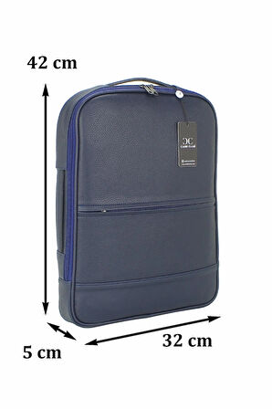 15,6" ve 16" inç Uyumlu Organize Bölmeli Yatay ve Dikey Kullanım Leptop El ve Sırt Çantası