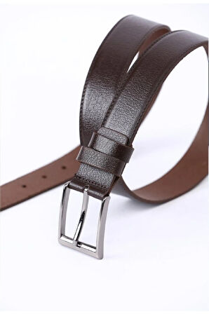 Hakiki Kahverengi Spor Erkek Deri Kemer