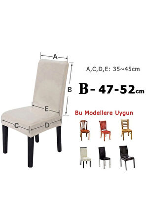 Gri Renk Dijital Baskı Kadife Damar Desenli Sandalye Kılıfı 6li Salon Mutfak Sandalye Için Uygundur