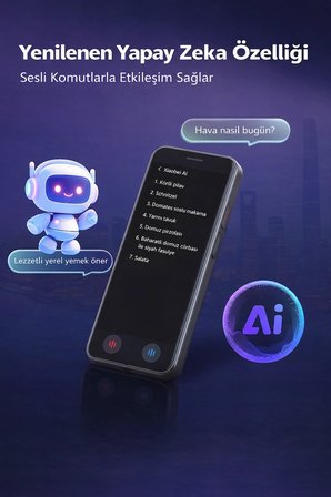Akıllı Sesli Tercüman Cihazı 100+ Dil Çeviri  Foto & Ses Çeviri Wi-Fi Destekli Taşınabilir Translat