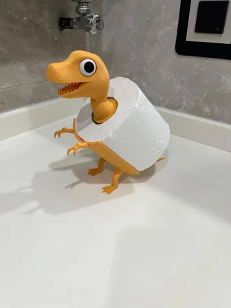 Dinozor Tuvalet Kağıdı Tutucu – Dekoratif Tuvalet Kağıtlığı & WC Kağıtlık | Banyo Aksesuarı