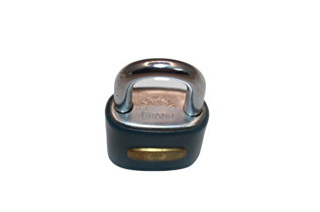 Diamond Brand Antika Lacivert Asma Kilit Dolap Çanta Bavul Kilidi 1955 Model