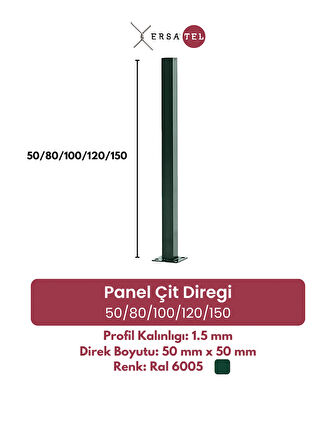 Panel Çit Direği 50/80/100/120/150