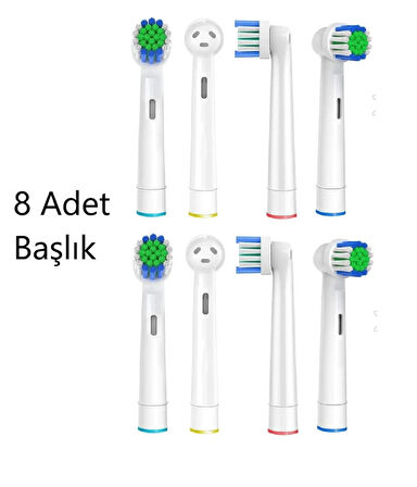 Ultra Sensitive Pro Oral B Yetişkin Şarjlı Diş Fırçası Yedek Başlığı 8 Adet Ekstra Yumuşak Başlık