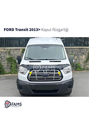 Ford Transit Ön Kaput Koruyucu Rüzgarlığı 2013> ABS Plastik