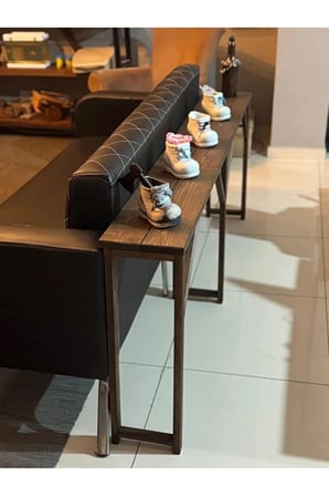 DizyWood Masif Ahşap Bar ve Koltuk Arkası Dresuar – Dar Konsol