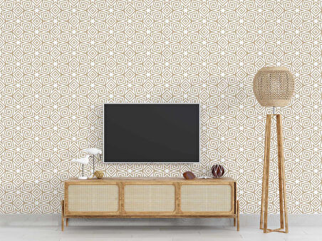 Geometrik Motifli Duvar Kağıdı