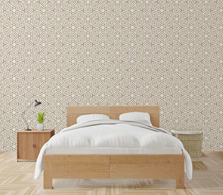 Geometrik Motifli Duvar Kağıdı