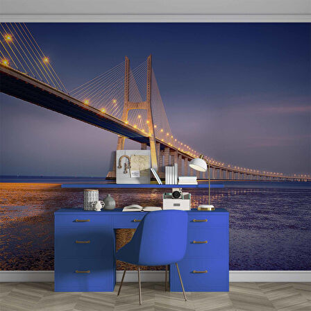 Vasco Da Gama Köprüsü Manzaralı Duvar Kağıdı