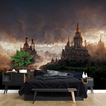 Sisli Şato Manzaralı Duvar Kağıdı