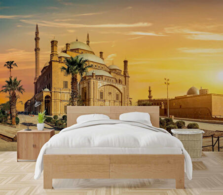 Kahire Mehmet Ali Paşa Camii Manzaralı Duvar Kağıdı