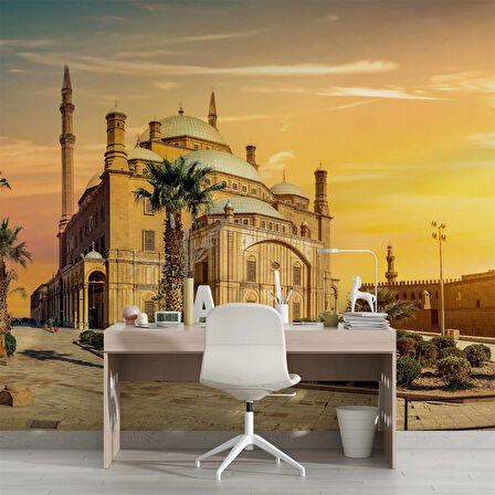 Kahire Mehmet Ali Paşa Camii Manzaralı Duvar Kağıdı