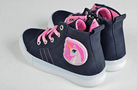 unicorn kız çocuk bilekli spor sneakers ayakkabı