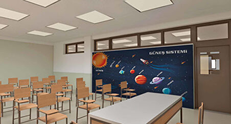 Güneş Sistemi Okul Duvar Kağıdı