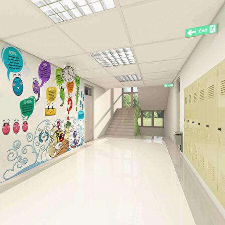 Noktalama İşaretleri Okul Duvar Kağıdı Baskı