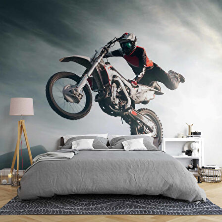 Moto Spor Temalı Duvar Kağıdı