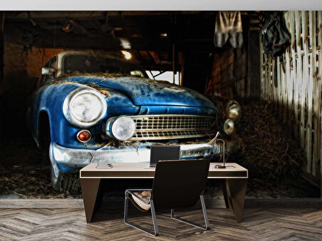 Klasik Araba Duvar Kağıdı Baskı