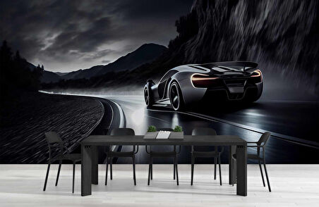 Araba Drift Duvar Kağıdı Baskı