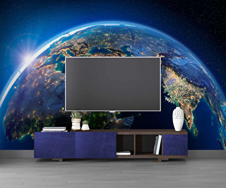 Uzaydan Dünya Görünüm Duvar Kağıdı