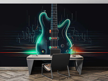 Elektronik Gitar Müzik Duvar Kağıdı