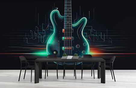 Elektronik Gitar Müzik Duvar Kağıdı
